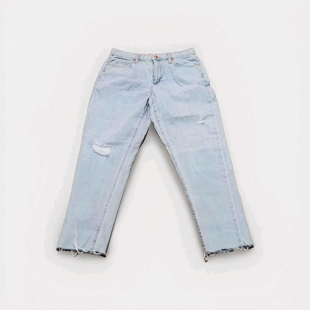 Universal Thread Distressed Boyfriend Jeans | Size 4/27 | Cut-Off Hem Laid-Back
